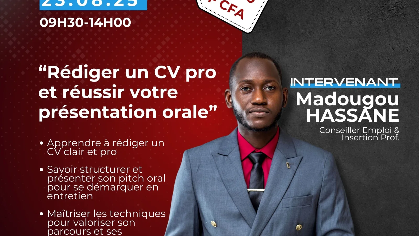 Masterclass "Rédiger un CV Pro et réussir sa présentation orale" — photo 1