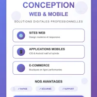 Conception dʼapplication et site web