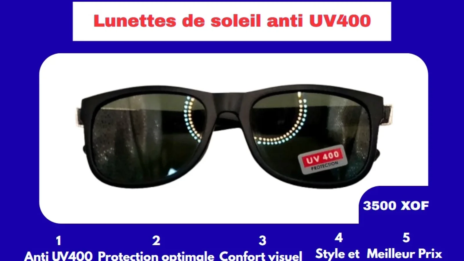 Lunettes de soleil anti UV 400 — photo 1