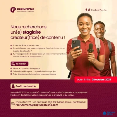 Stagiaire Créateur(trice) de Contenu