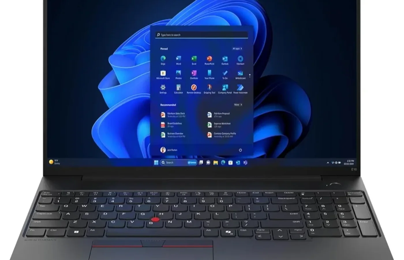 Lenovo ThinkPad ordinateur Portable 16″ professionnel léger — photo 1