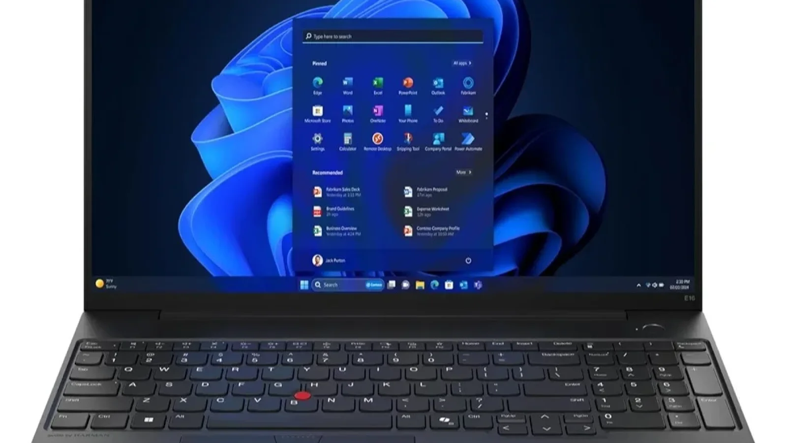 Lenovo ThinkPad ordinateur Portable 16″ professionnel léger — photo 1