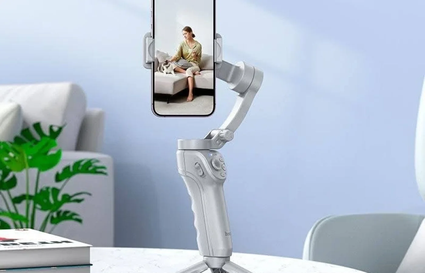 Stabilisateur 3 Axes HOCO K24 – Cardan intelligent pour smartphone — photo 1