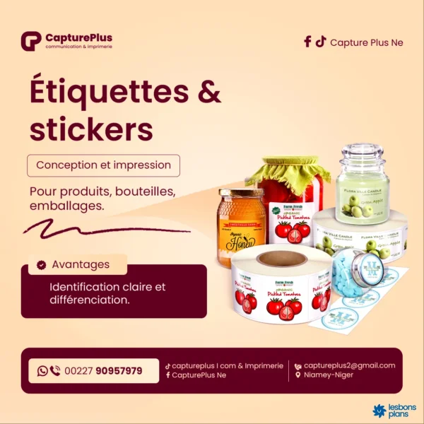 Création Etiquettes et Stickers