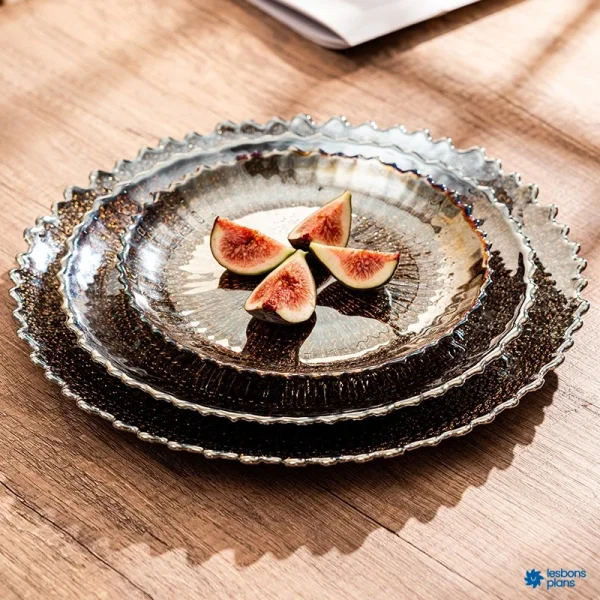 Assiettes en verre