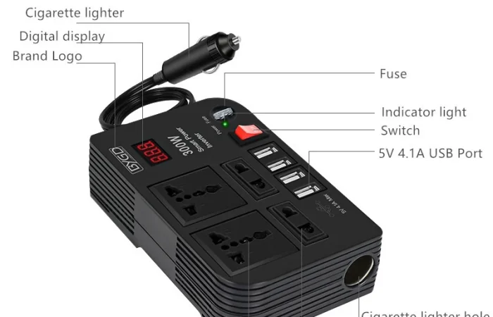 Onduleur de voiture BYGD 300W — photo 2