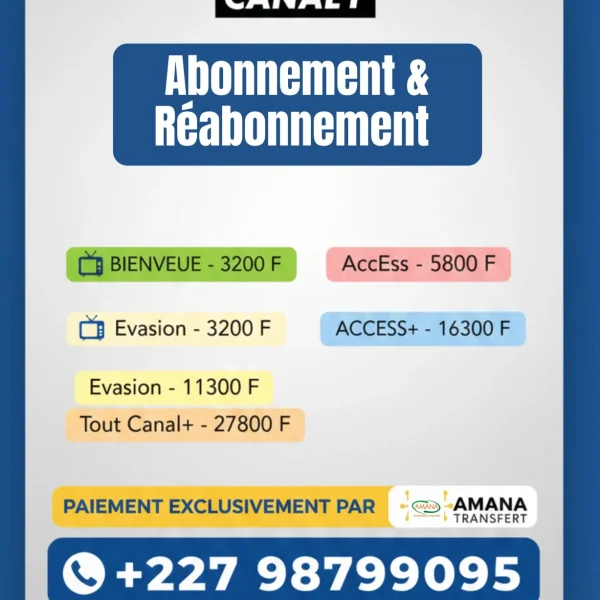 Abonnement et Réabonnement Canal+