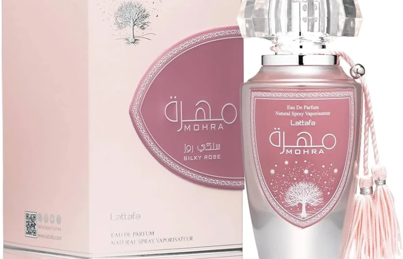 Eau de parfum Lattafa Mohra Silky Rose pour femme.  — photo 1