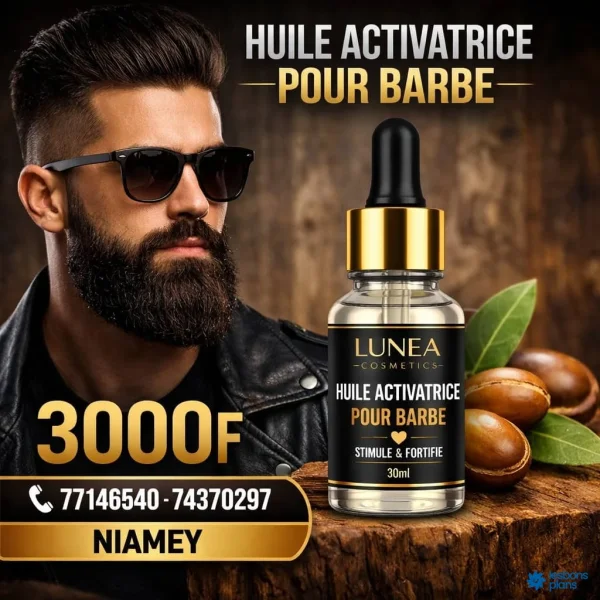 Huile pousse barbe