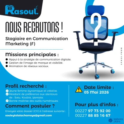 OPPORTUNITÉ DE STAGE | Communication & Marketing